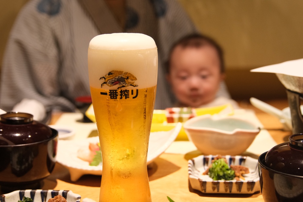 ママも産後の初ビール解禁