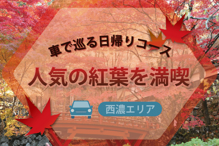 【秋の西濃】人気の紅葉を満喫!車で巡る日帰りコース