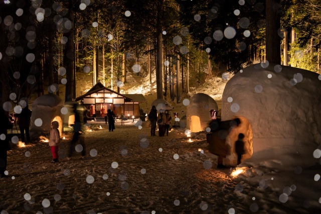 新穂高温泉 中尾かまくらまつり