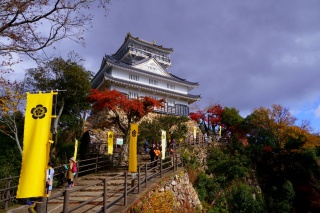 岐阜公園・金華山・岐阜城の紅葉　